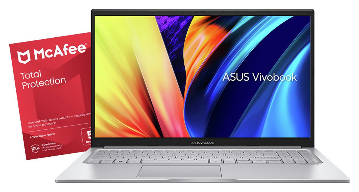 ASUS Vivobook 15 15.6in i3 8GB 512GB Laptop Bundle - Silver