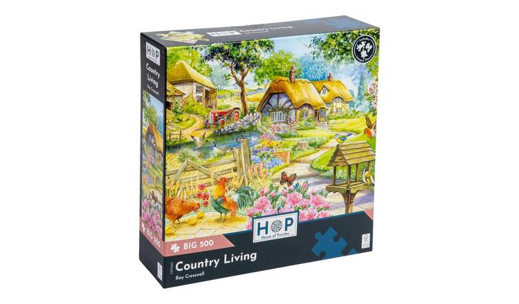 The House of Puzzles Country Living BIG 500 Piece Jigsaw Puzzle