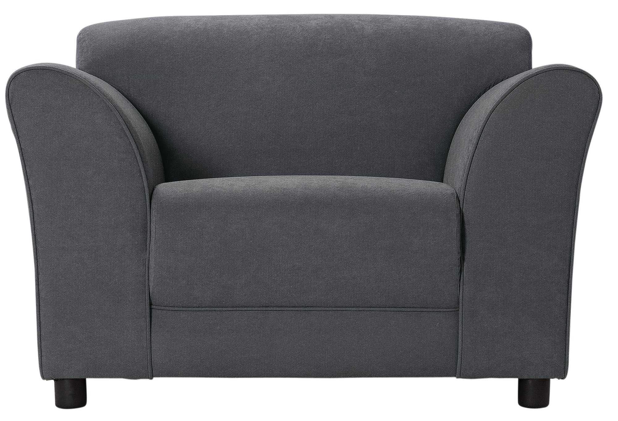 Argos Home Jenna Fabric Chair - Charcoal