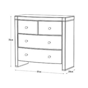 Mirrored tallboy argos deals