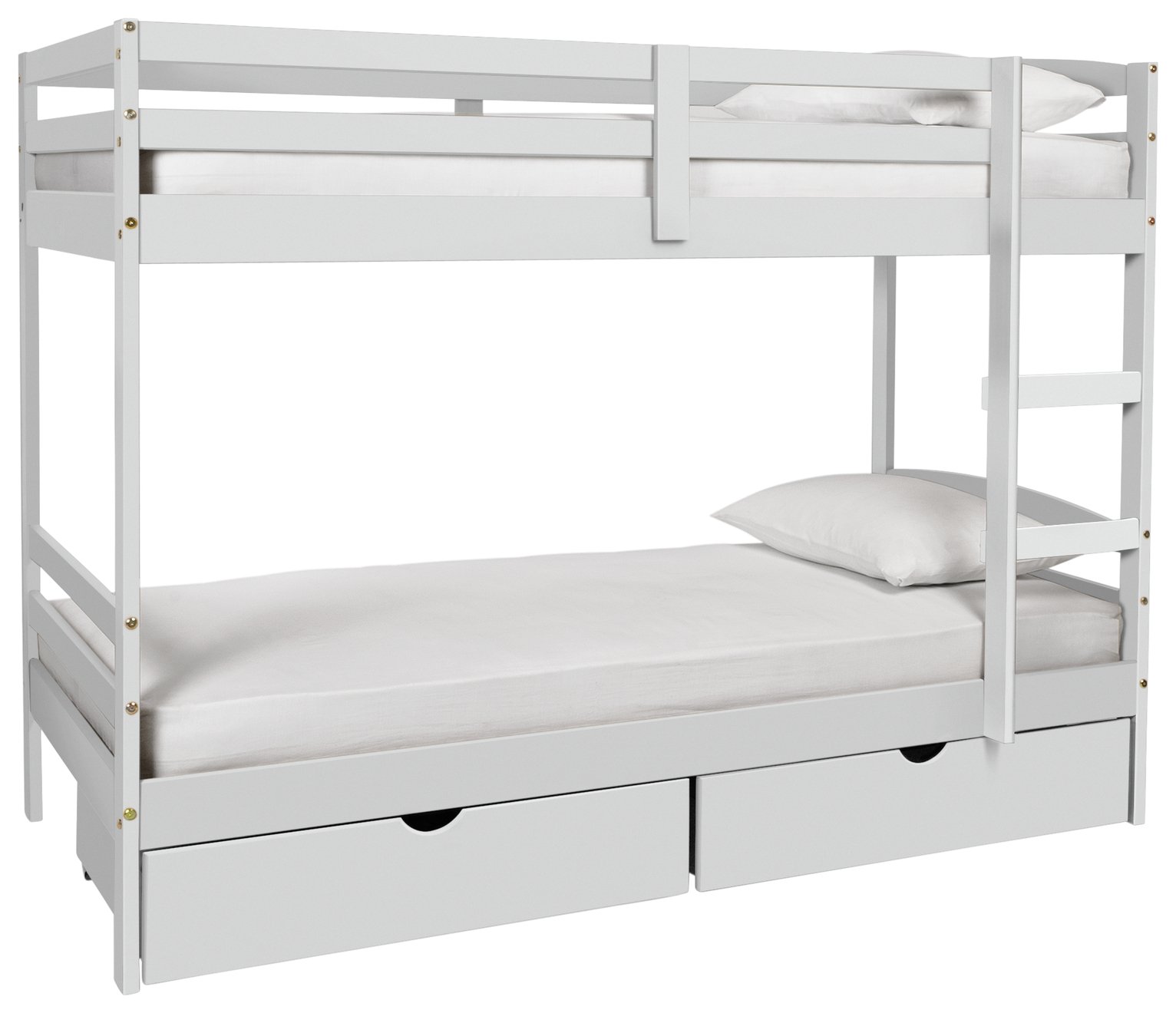 Argos Home Josie White Bunk Bed, Drawers & 2 Kids Mattresses Reviews