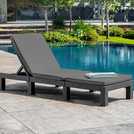 Buy Keter Daytona Rattan Effect Sun Lounger Graphite Garden