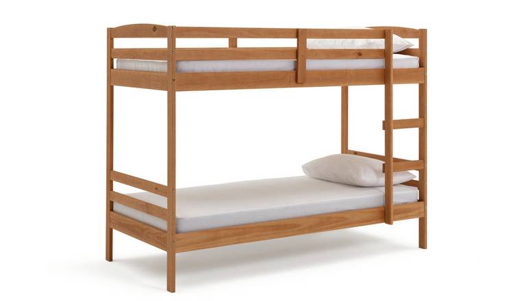 Pine bunk clearance beds argos