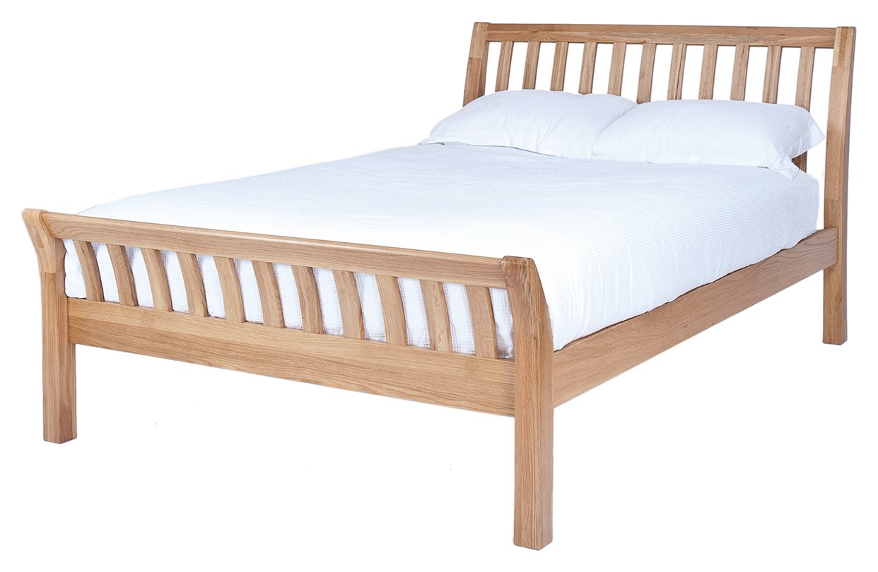 Silentnight Lancaster Double Bed Frame - Solid Oak