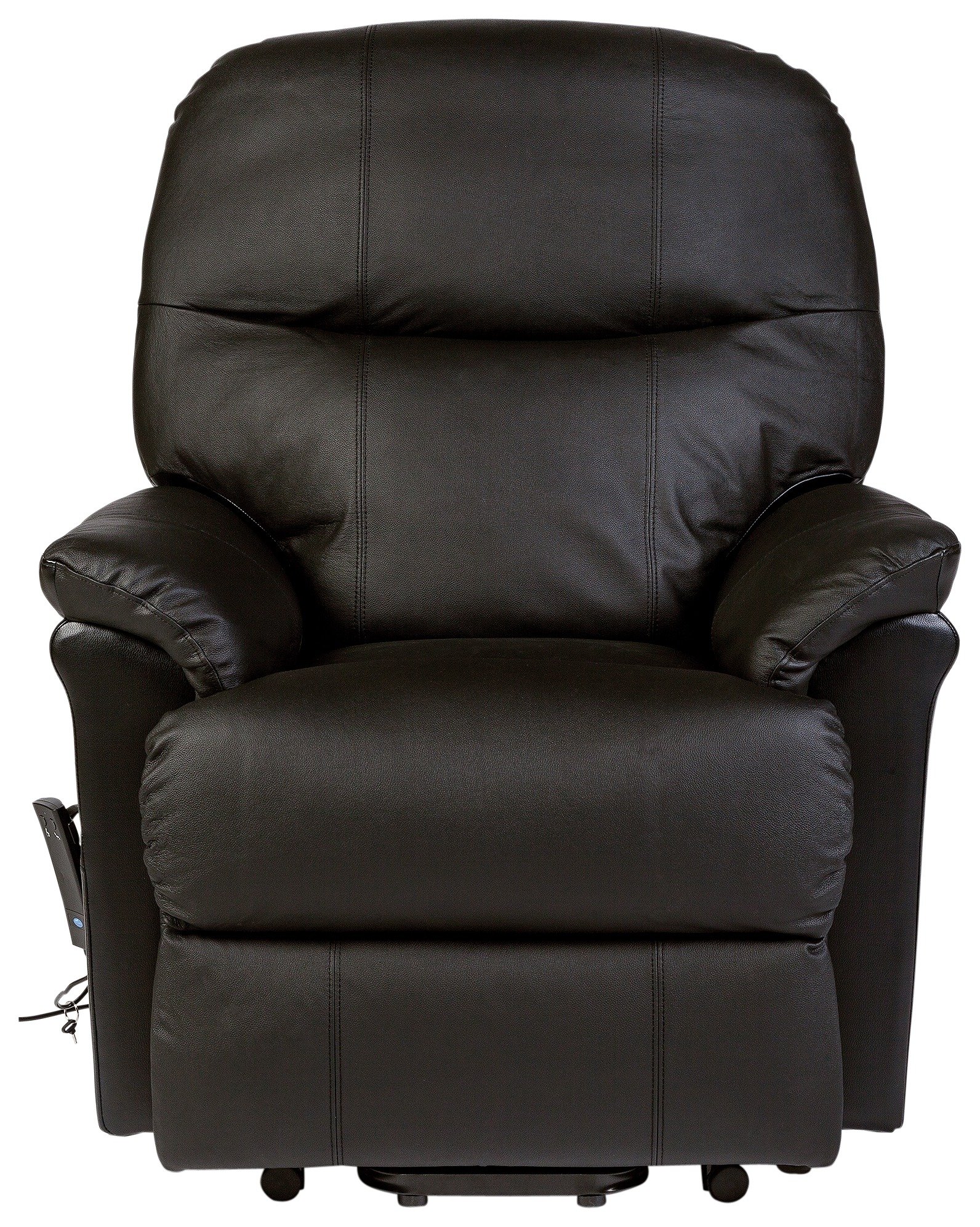 Lars Riser Recliner Single Motor Leather Chair Dark Brown at Argos Reviews