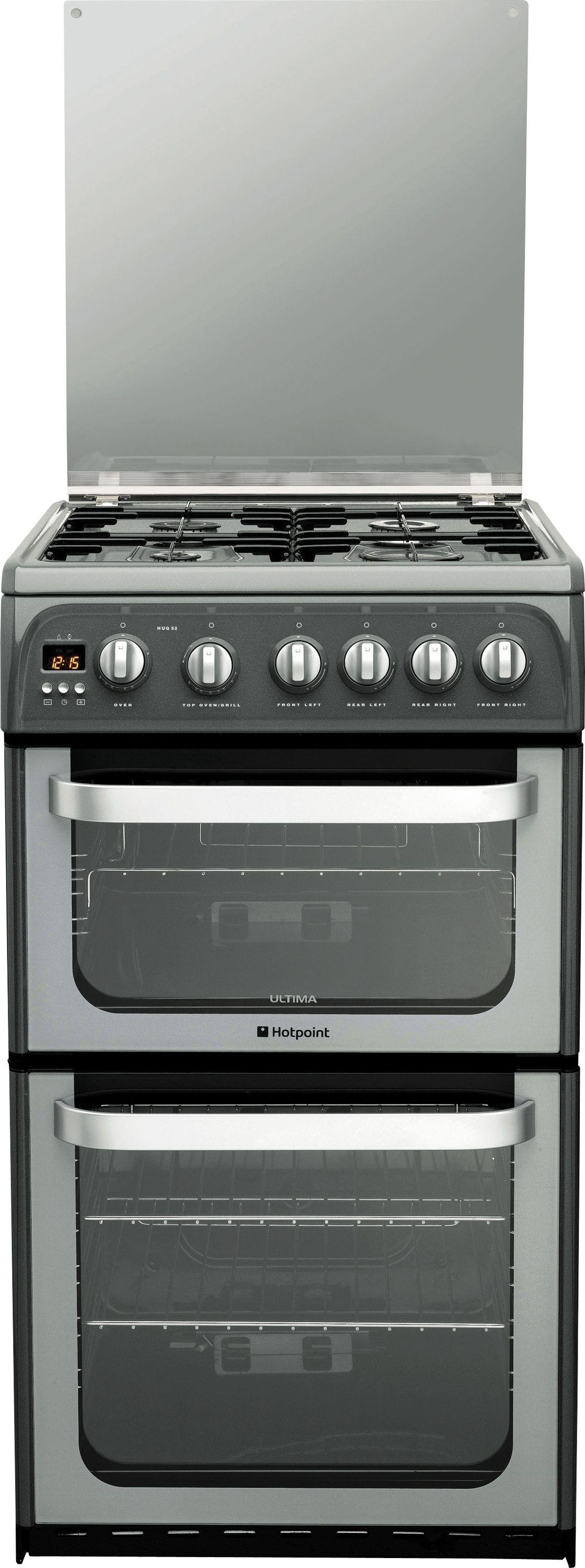 Hotpoint Ultima HUG52G Double Freestanding Gas Cooker (4774813) Argos