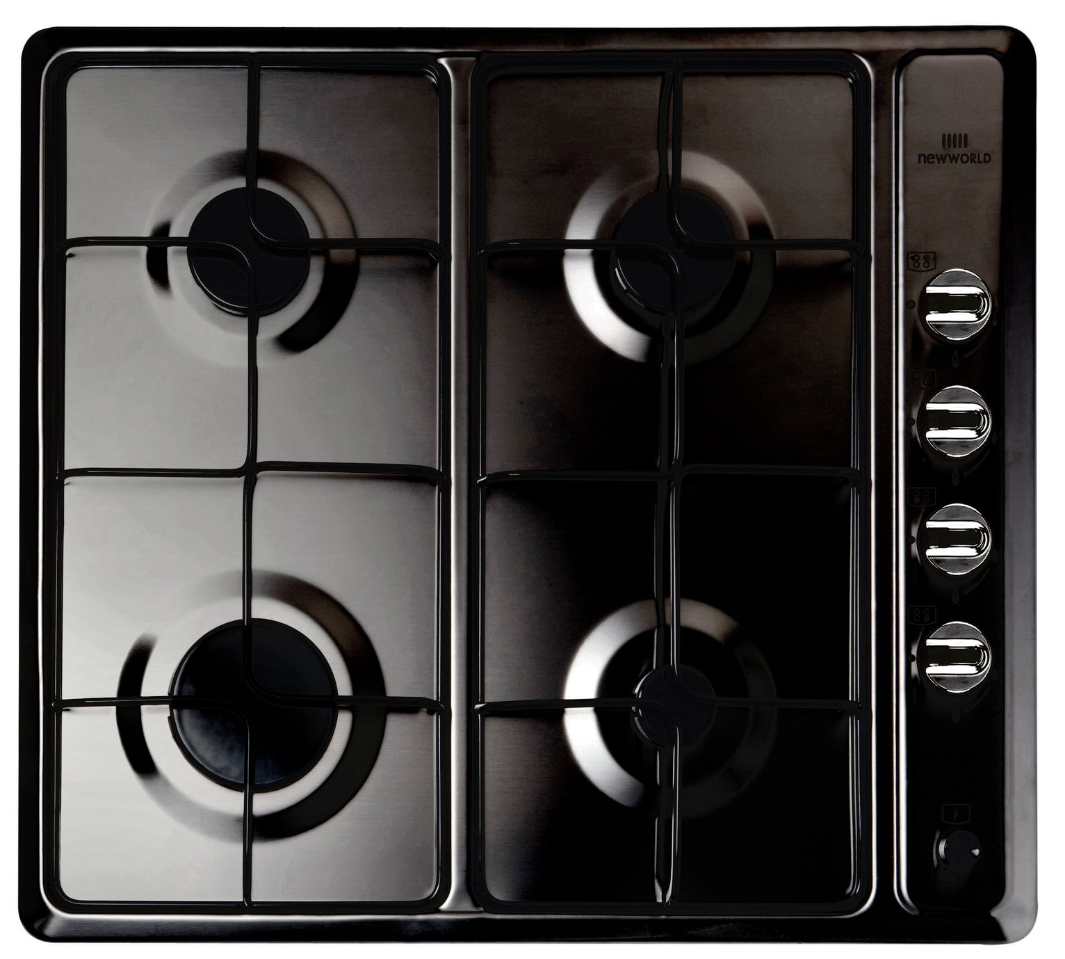 New World NWGHU601 Gas Hob - Black