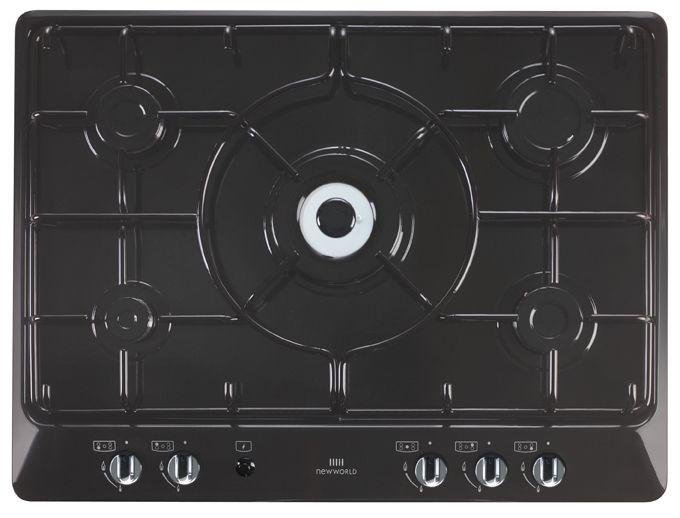 New World NWGHU701 Gas Hob - Black