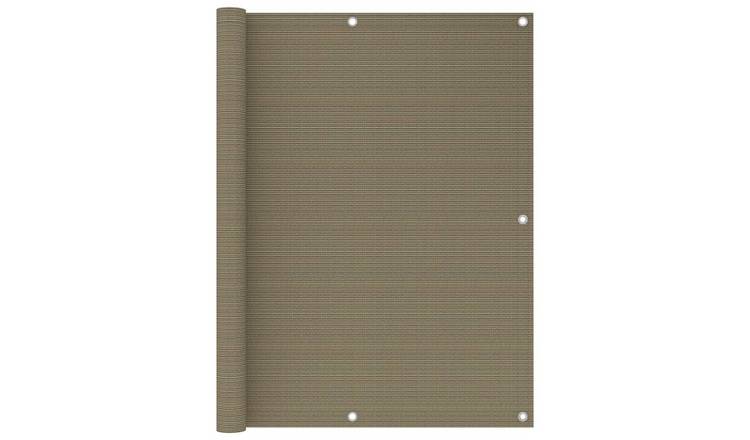 Walplus HDPE Balcony Screen - Taupe - 120 x 600 cm