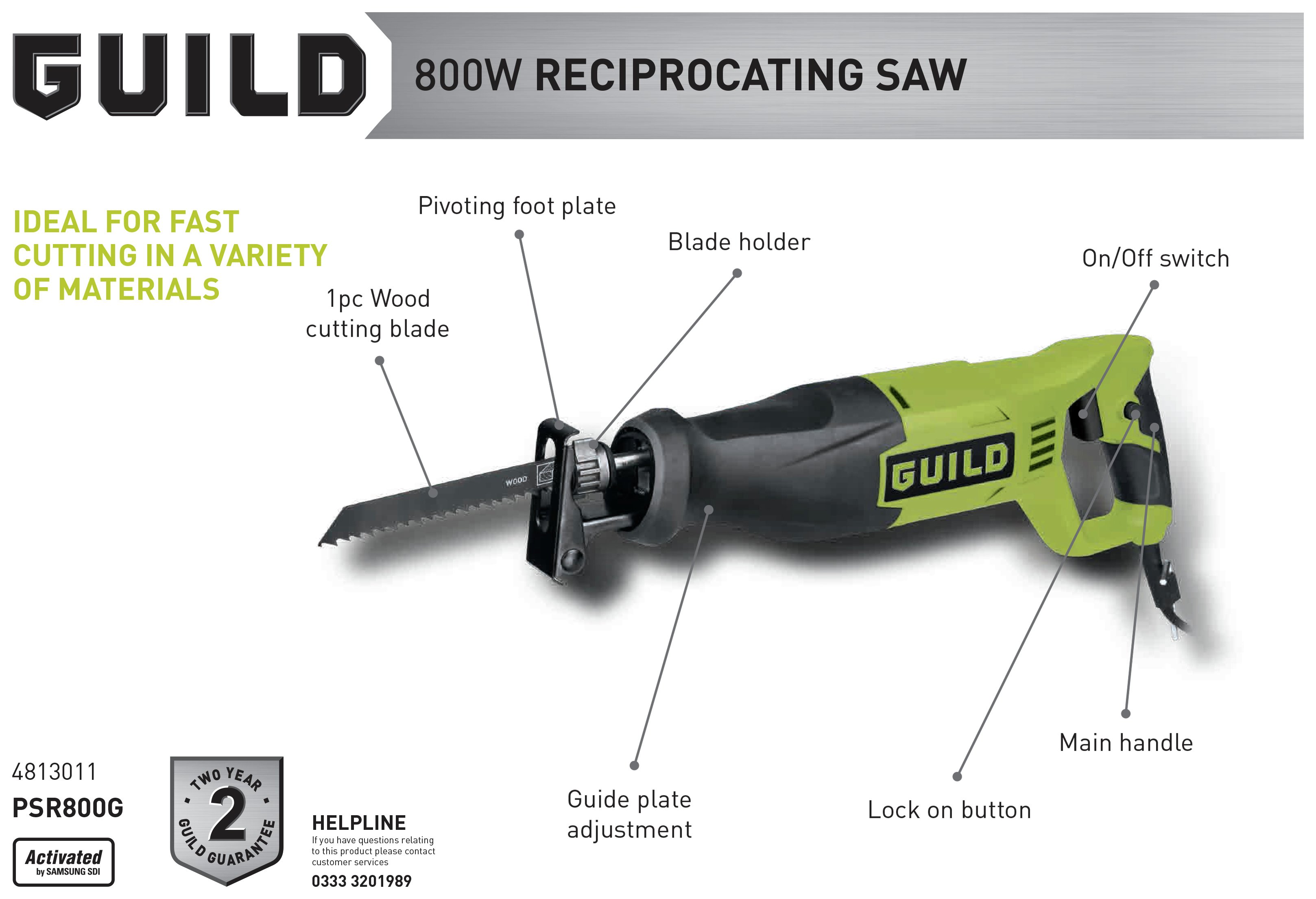 Guild 2025 reciprocating saw