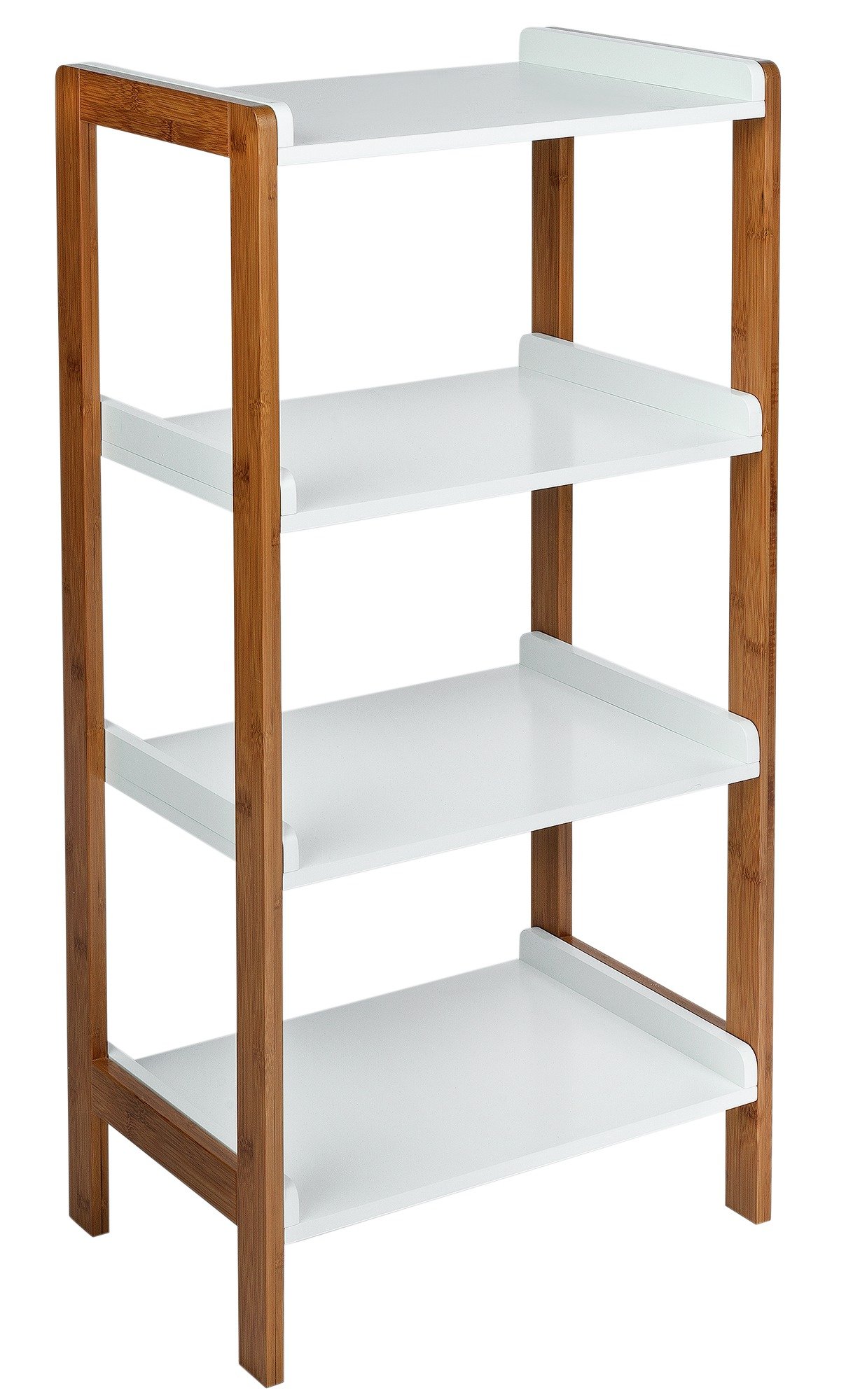 Argos Home 4 Tier Bamboo Shelf Unit - Two Tone