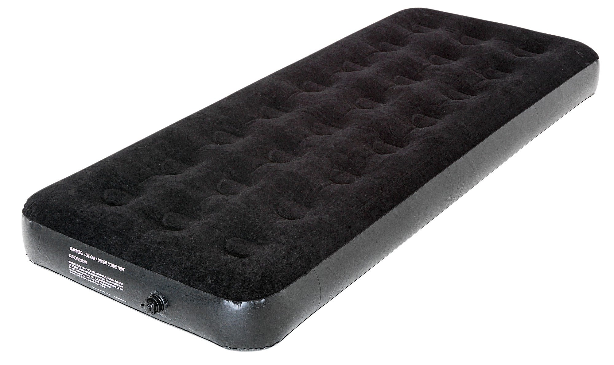 Trespass Flocked Single Battery Pump Air Bed