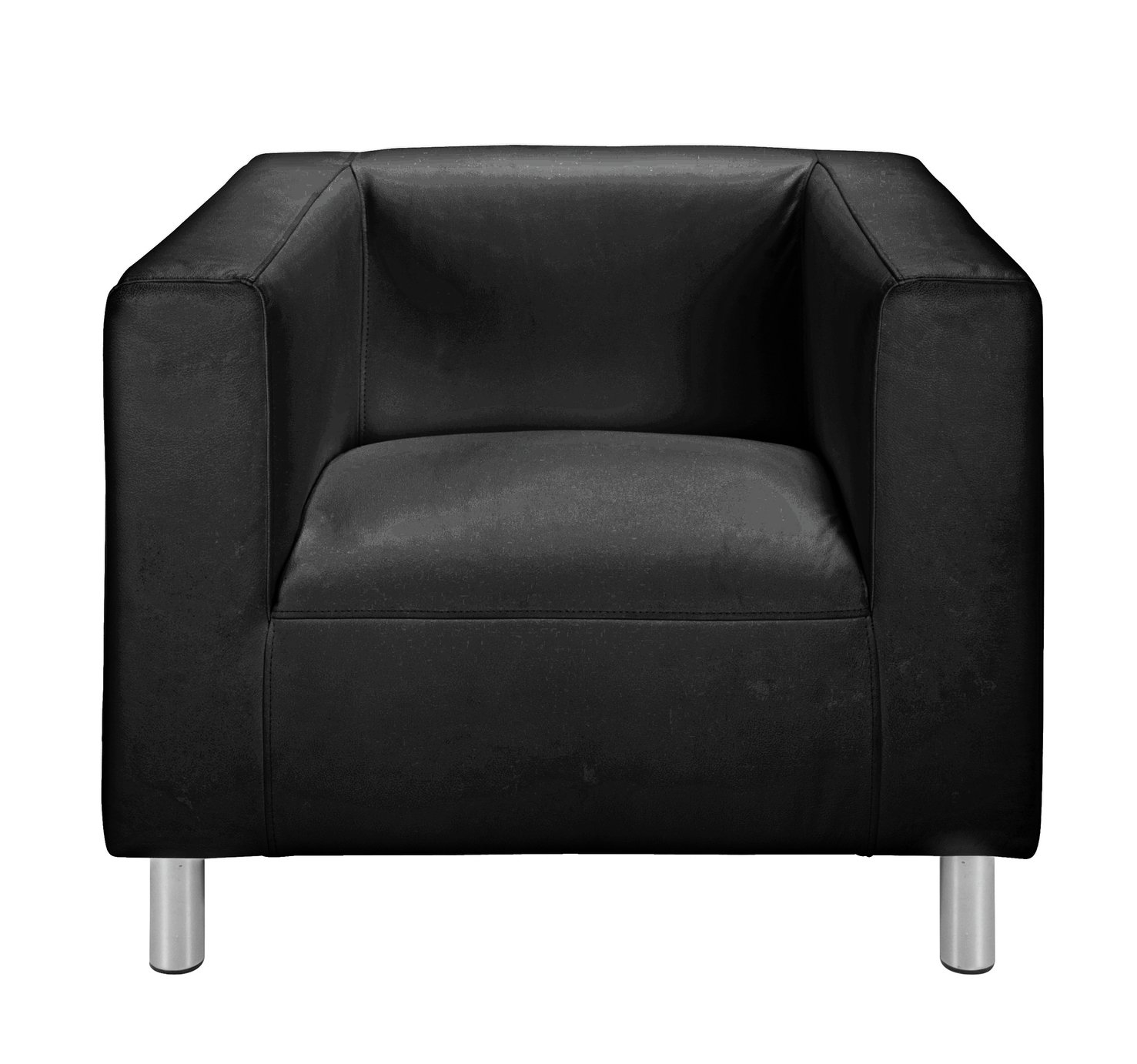 Habitat Moda Faux Leather Armchair - Black