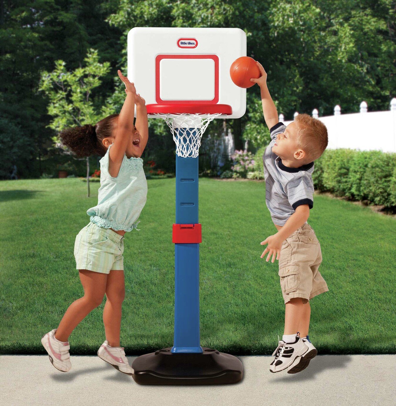 little tikes pink basketball goal