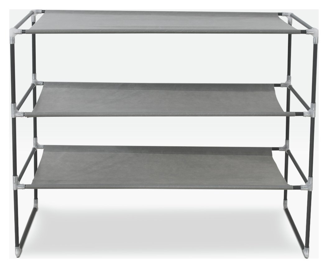 Argos Home 3 Shelf Stackable Fabric Shoe Storage Rack Reviews