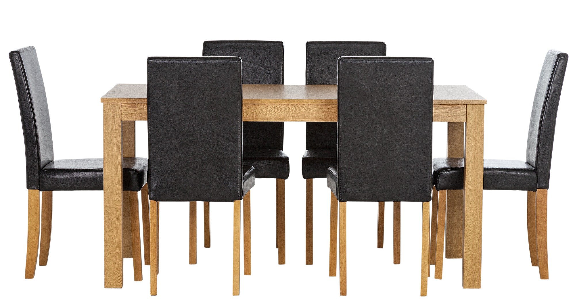 Argos Home Elmdon Oak Effect Dining Table & 6 Chairs Reviews