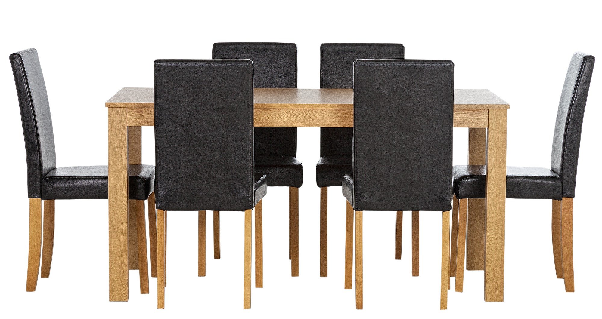 Argos Home Elmdon Oak Effect Dining Table & 6 Chairs review