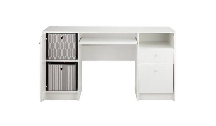 Buy Argos Home Calgary 2 Drawer Pedestal Office Desk White