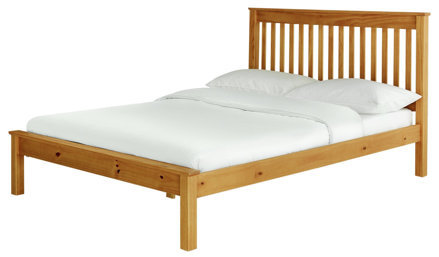 Habitat Aspley Small Double Wooden Bed Frame Oak Stain 4819651