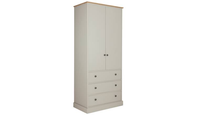 Argos Home Kensington 2Dr 3Drw Wardrobe - Grey & Oak Effect