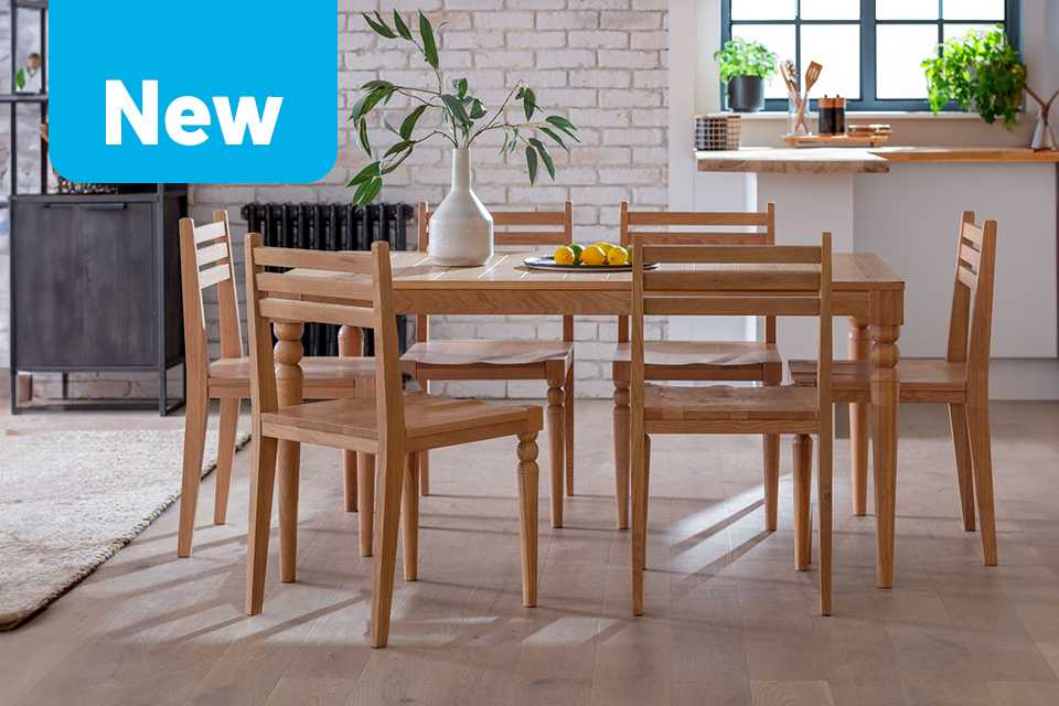 New in dining. Dial up your dining room with our new in lines.