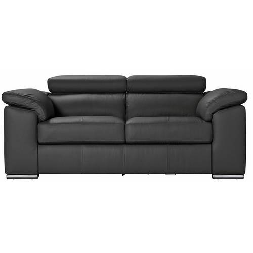 Buy Argos Home Valencia 2 Seater Leather Sofa - Black | Sofas | Argos