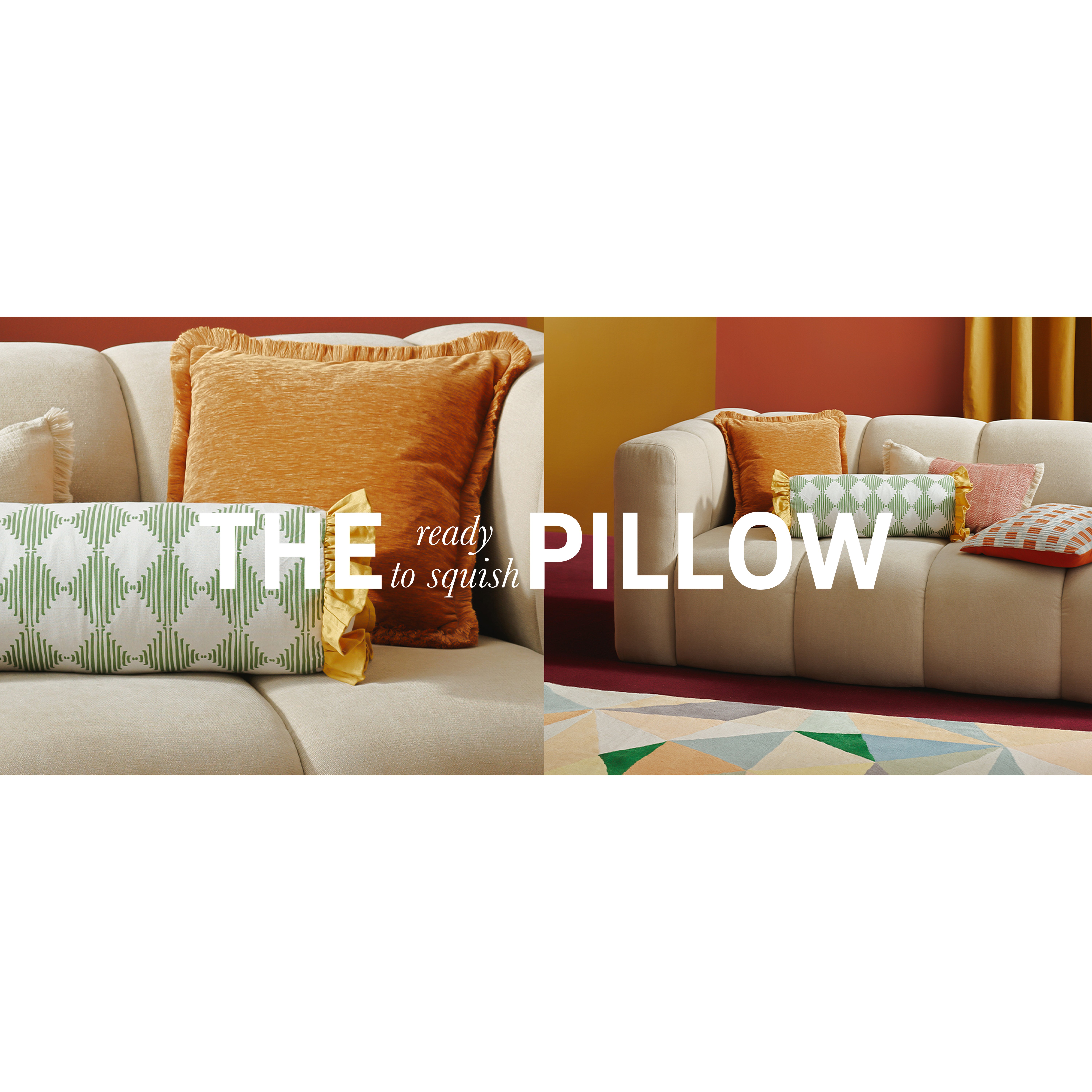 The ready to squish pillow.