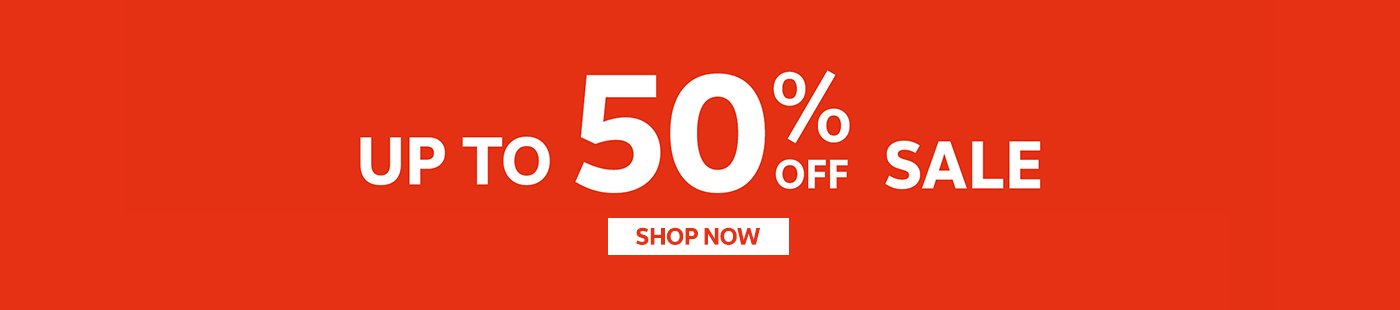  Up to 50% off sale. Shop now.