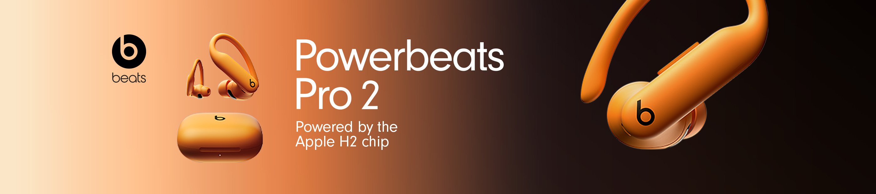 Beats. Powerbeats Pro 2. Powered by the Apple H2 chip.