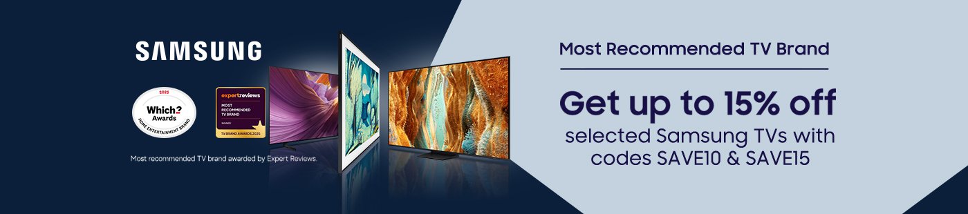 Samsung. Get up to 15% off selected Samsung TVs with codes SAVE10 & SAVE15.