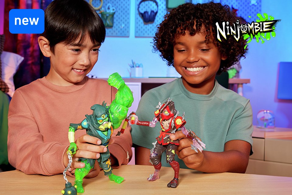 Shop new Ninjombie action figures! Mix the chaos of ninjas and zombies.