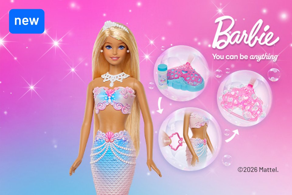 Shop new Barbie! You can be anything.