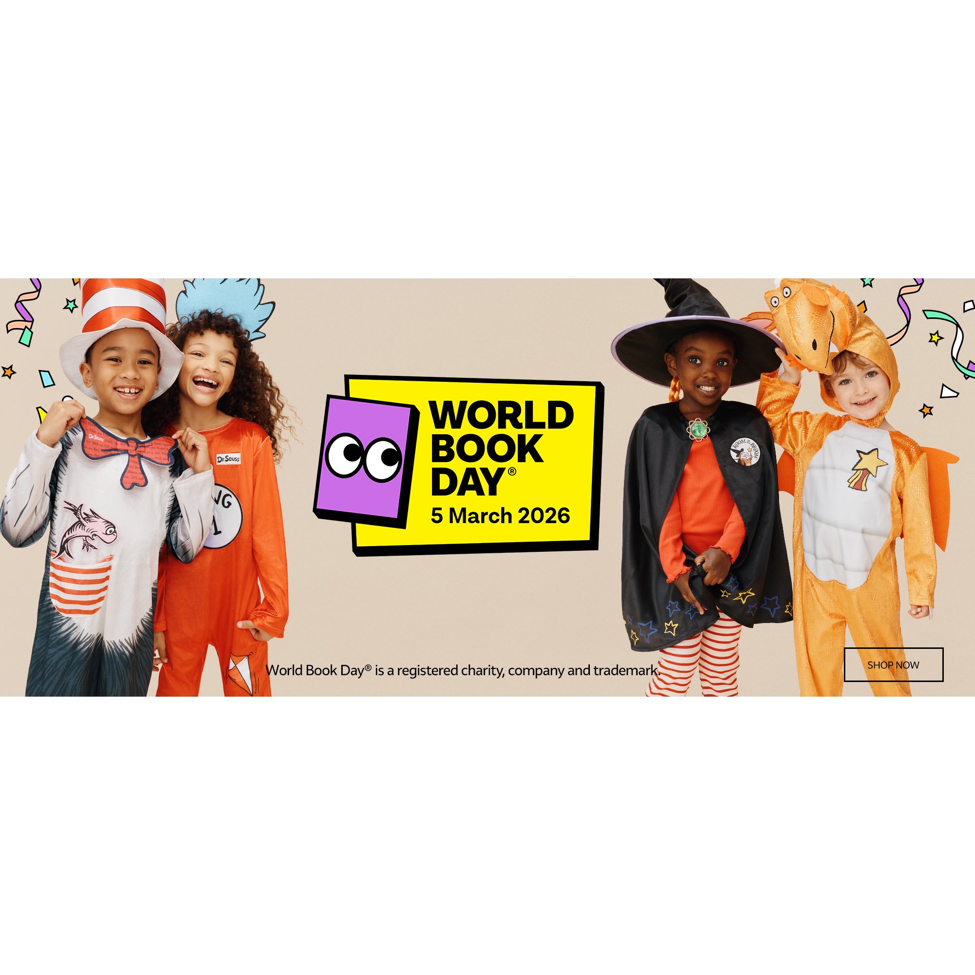 World Book Day®. 5 March 2026. World Book Day® is registered charity, company and trademark.