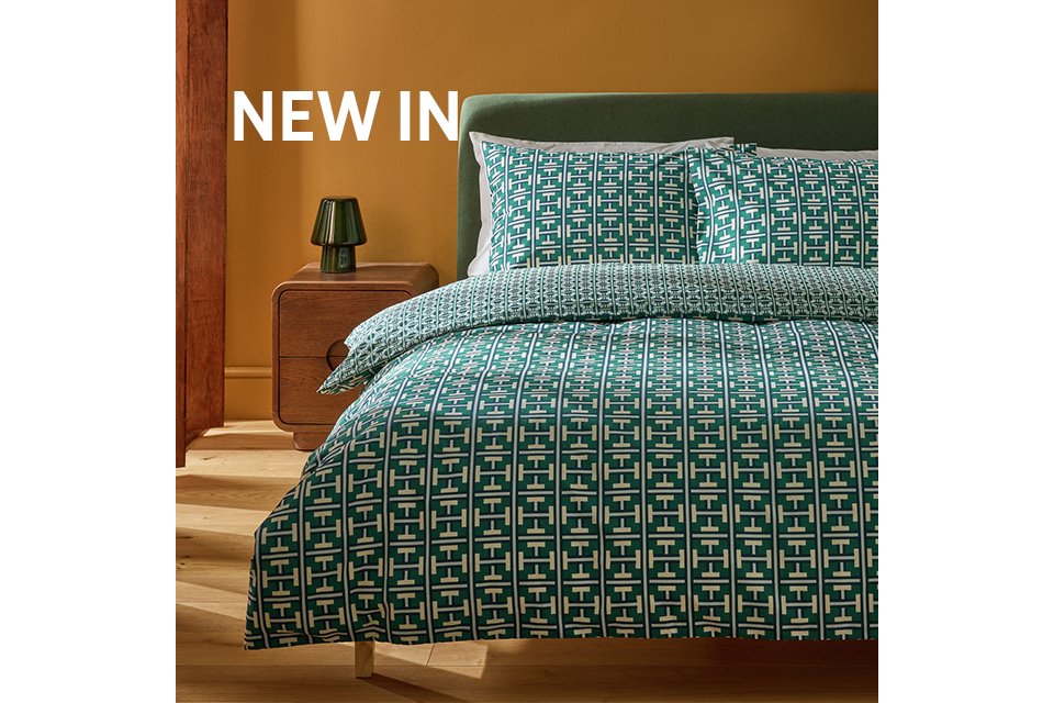Just landed in bedding. Refresh your bedroom this season. Shop now.