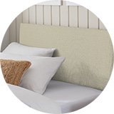 Argos Home Elmdon Fabric Single Headboard - Natural.