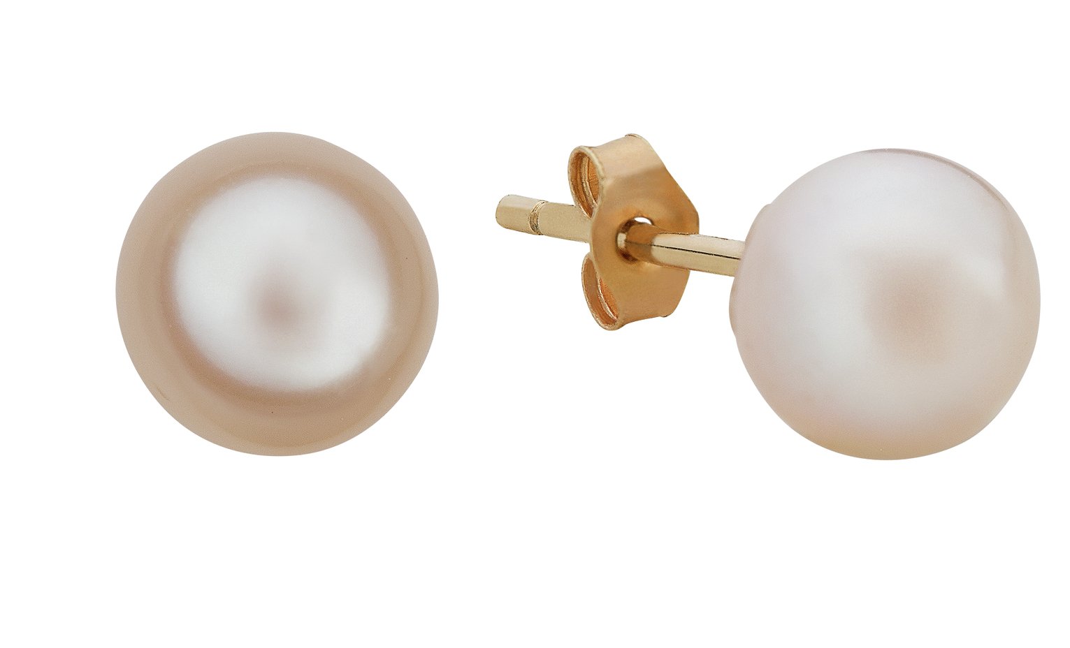 Revere 9ct Gold Cultured Freshwater Pearl Stud Earrings
