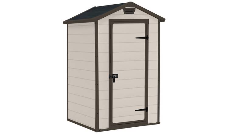 Buy Keter Manor Apex Garden Storage Shed 4 x 3ft – Beige ...