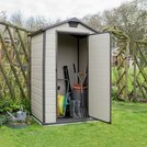 buy keter manor apex garden storage shed 4 x 3ft – beige