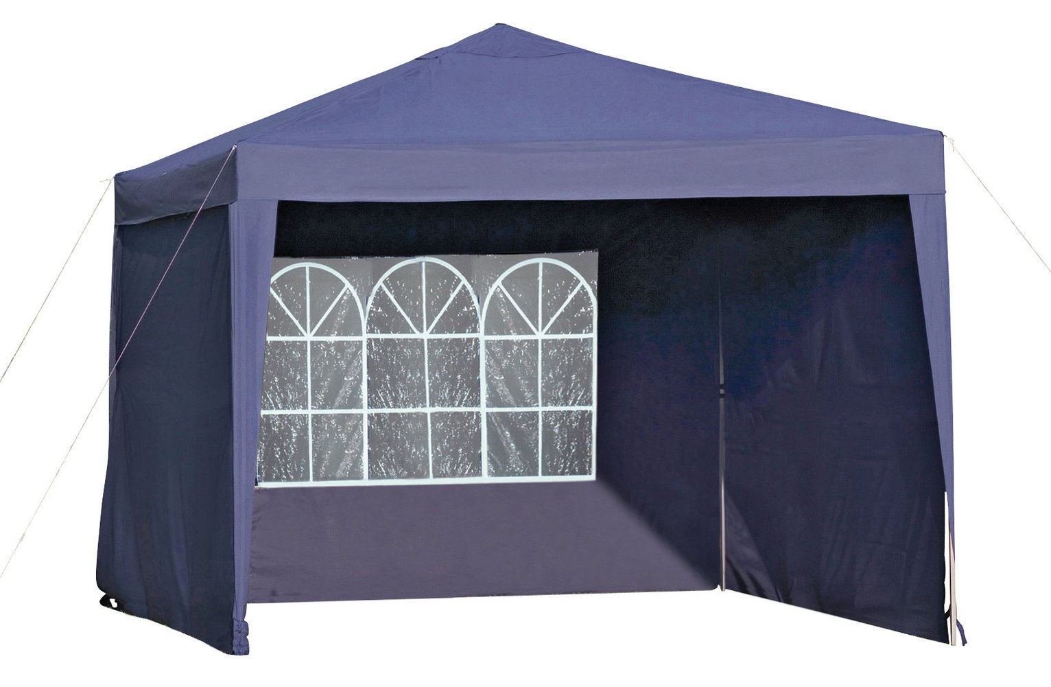 Argos Home 3x3m Pop-Up - Garden Gazebo with Side Panels - Blue