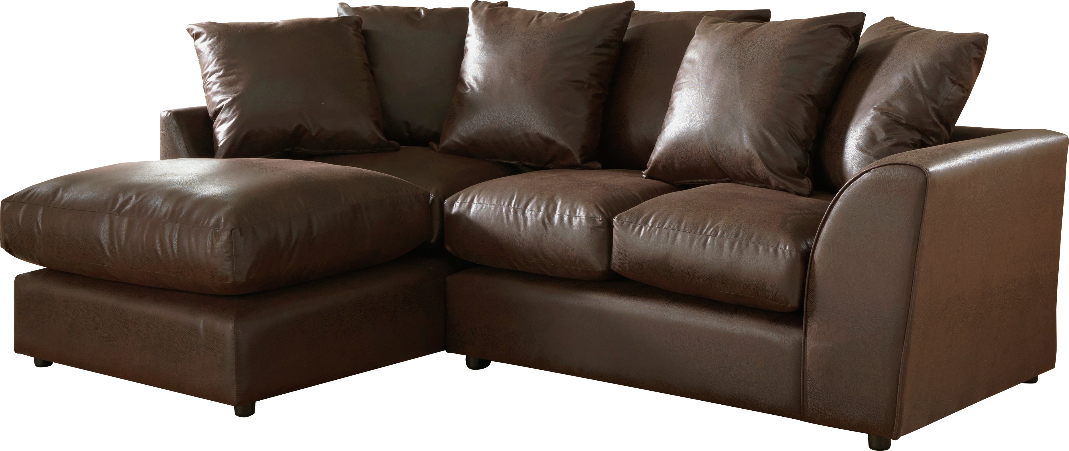 argos faux leather corner sofa