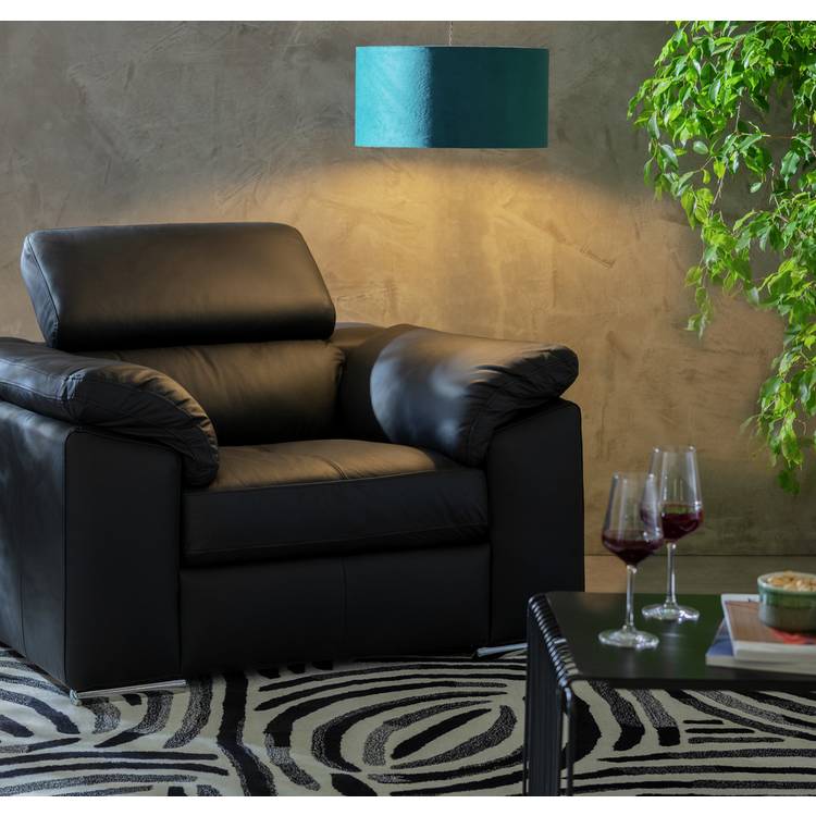 Argos Home Valencia Leather Armchair - Black 0