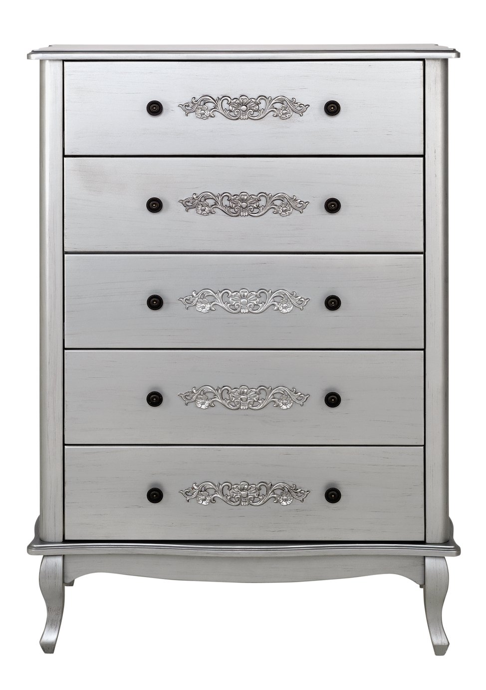 Argos Home Sophia 5 Drawer Chest - Silver