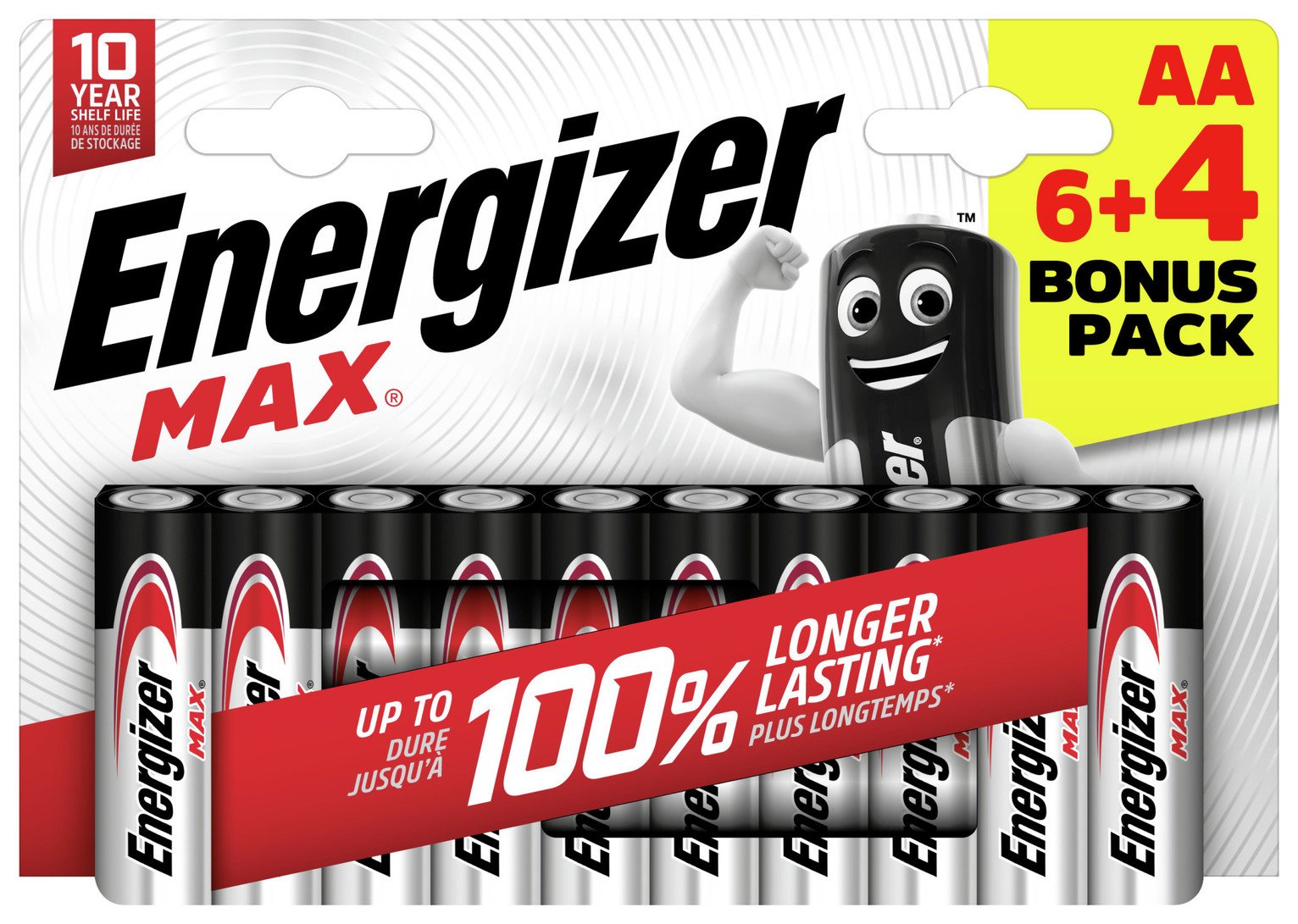 Energizer Max AA Batteries - Pack of 10