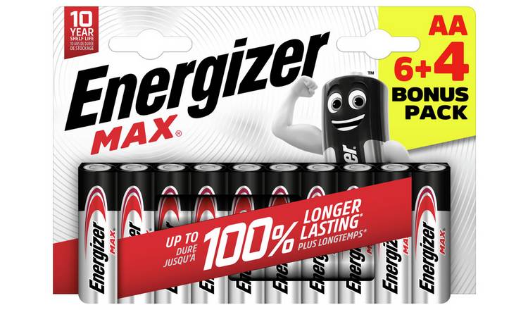 Energizer Max AA Batteries - Pack of 10