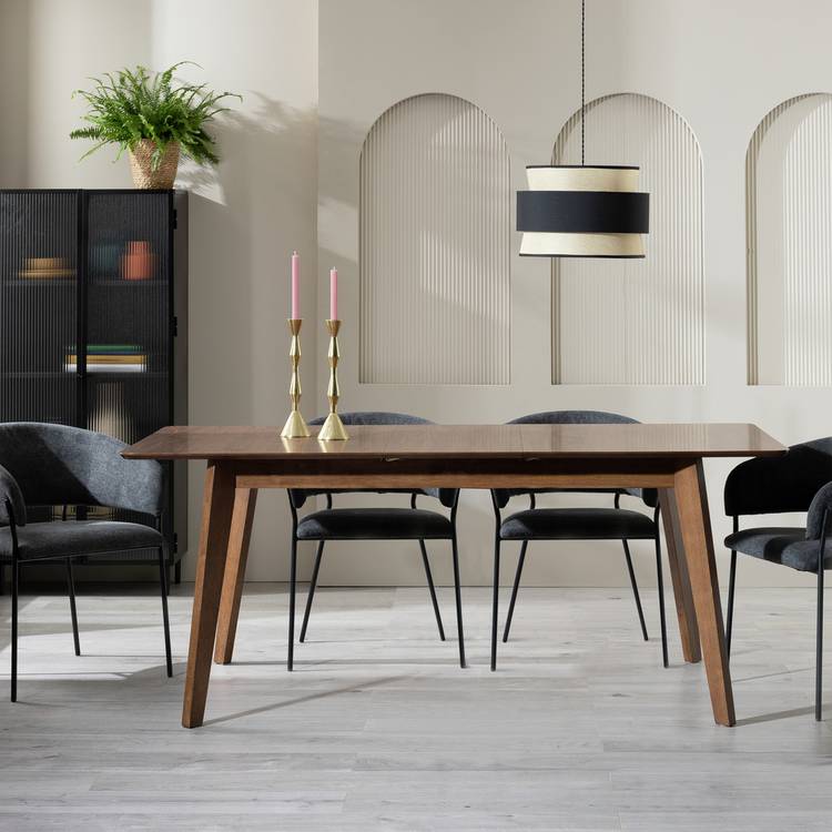 Habitat Callan Extending Wood Veneer 4-6 Seater Dining Table 0