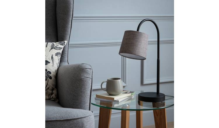 Argos grey best sale table lamp