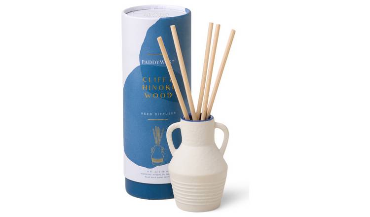 Paddywax Santorini Reed Diffuser - Cliff & Hinoki Wood