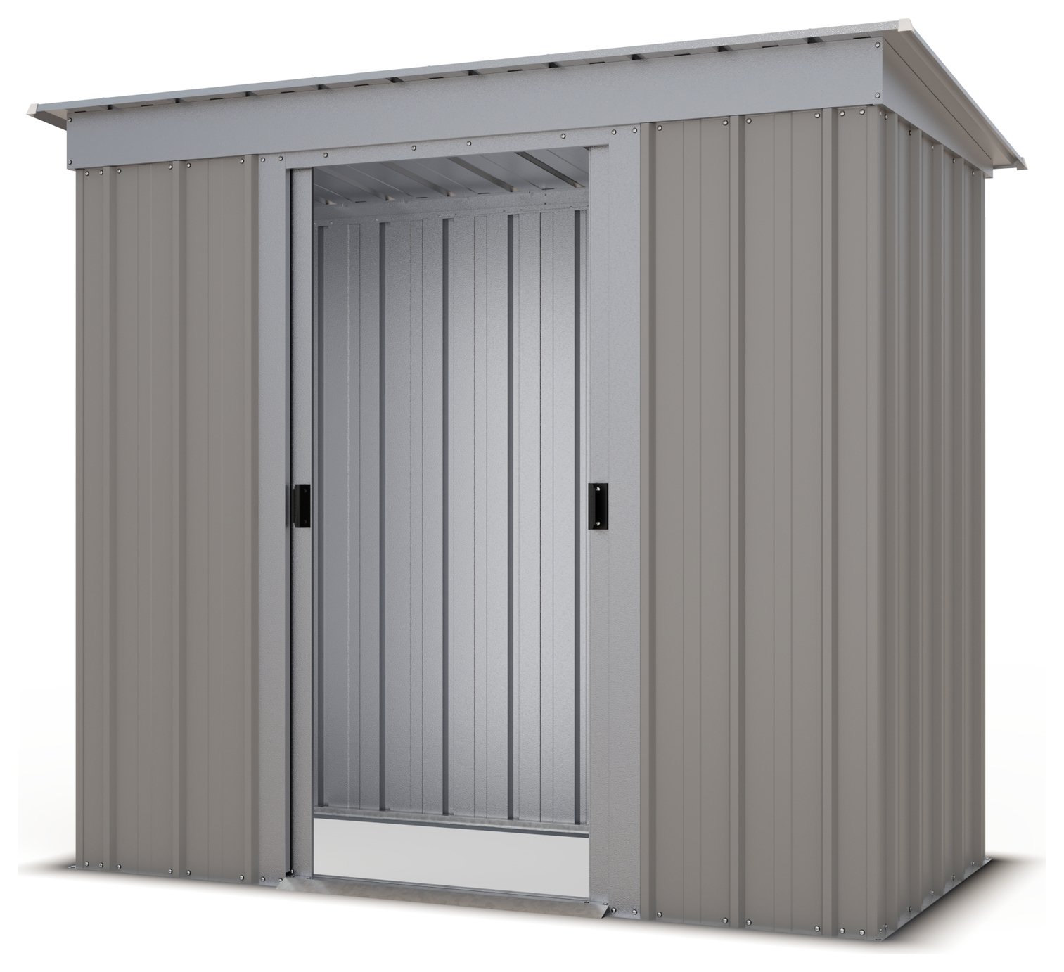 Buy YardMaster Tall Metal Pent Garden Shed - 6 X 4ft | Sheds | Argos