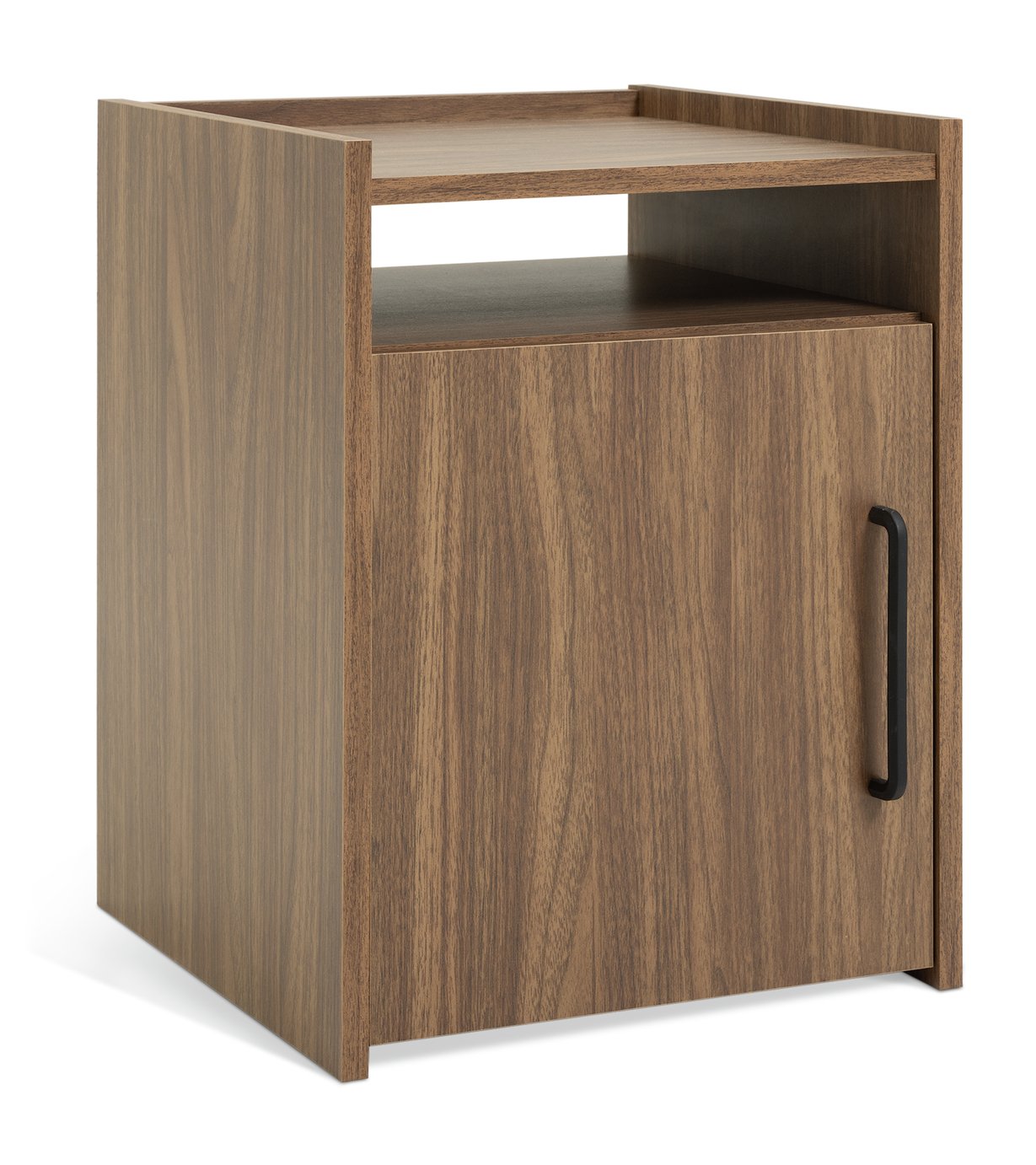 Habitat Oldham 1 Door Bedside Table - Walnut