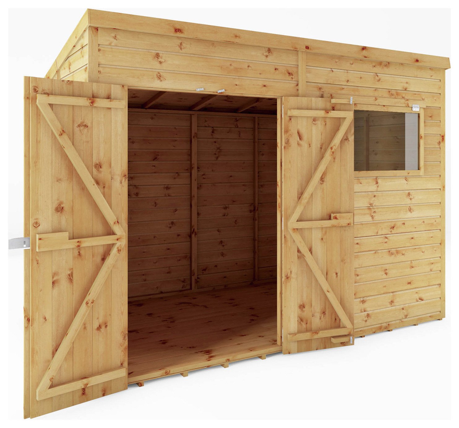 Mercia Premium Shiplap Pent Shed - 10 x 8ft